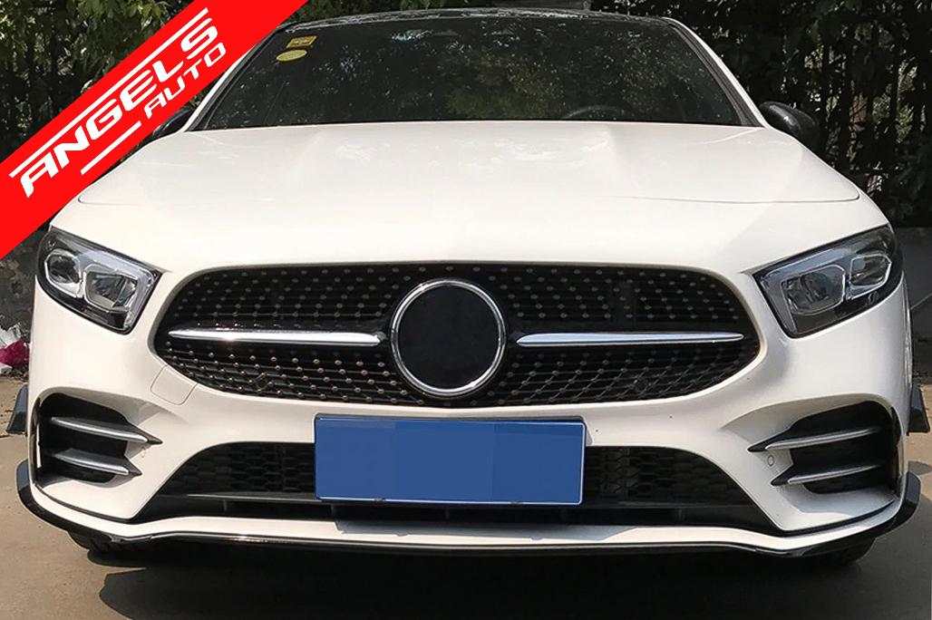 Lip Bara Fata compatibil cu Mercedes A-Class W177 V177 (2018-up) A35 Editia Neagra - imagine 7
