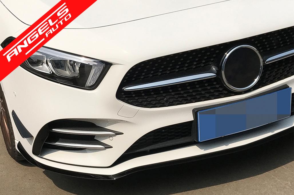 Lip Bara Fata compatibil cu Mercedes A-Class W177 V177 (2018-up) A35 Editia Neagra - imagine 8