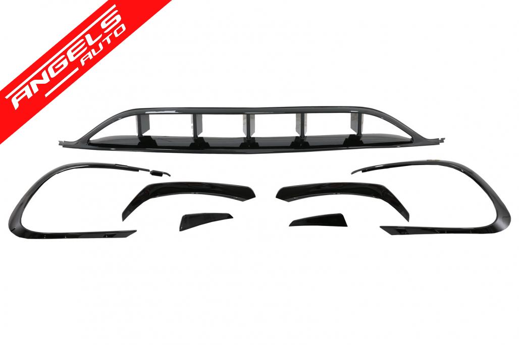 Prelungiri Bara Fata compatibile cu Mercedes CLA W117 LCI CLA45 Design Negru Lucios - imagine 2