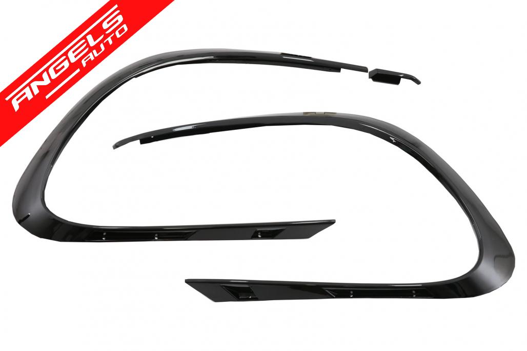 Prelungiri Bara Fata compatibile cu Mercedes CLA W117 LCI CLA45 Design Negru Lucios - imagine 4