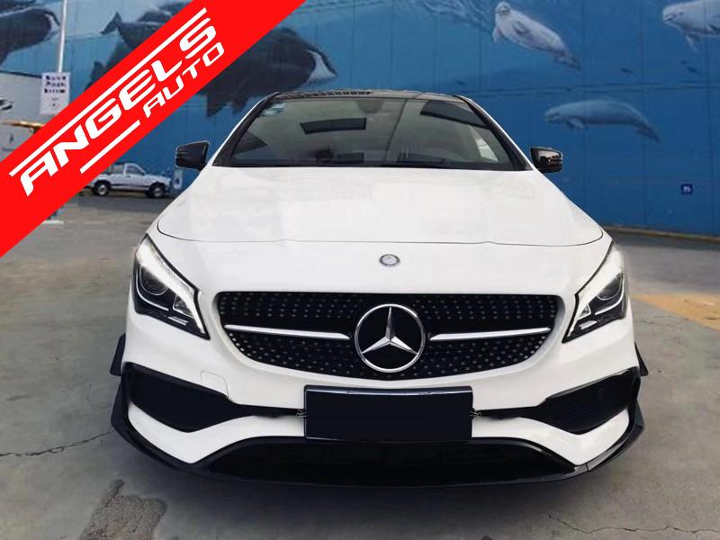 Prelungiri Bara Fata compatibile cu Mercedes CLA W117 LCI CLA45 Design Negru Lucios - imagine 6