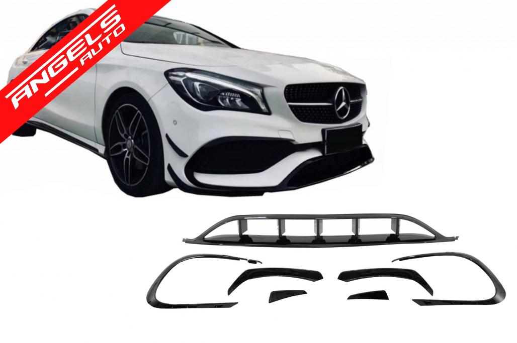 Prelungiri Bara Fata compatibile cu Mercedes CLA W117 LCI CLA45 Design Negru Lucios