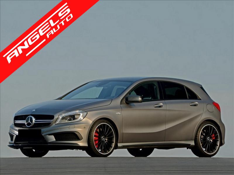 Prelungiri Bara Fata compatibile cu Mercedes W176 (2012-08.2015) A45 Design Negru Mat - imagine 5