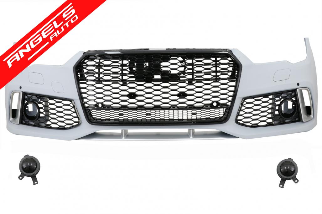 Bara Fata cu Grile compatibila cu Audi A7 4G (2015-2018) Facelift RS7 Design