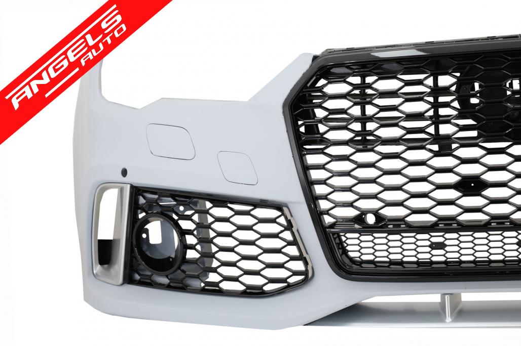 Bara Fata cu Grile compatibila cu Audi A7 4G (2015-2018) Facelift RS7 Design - imagine 3