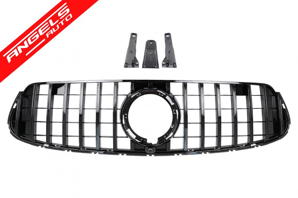 Grila compatibila cu Mercedes GLC X253 C253 Facelift (2020-Up) GTR Panamericana Design Negru