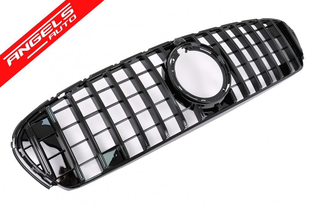 Grila compatibila cu Mercedes GLC X253 C253 Facelift (2020-Up) GTR Panamericana Design Negru - imagine 2