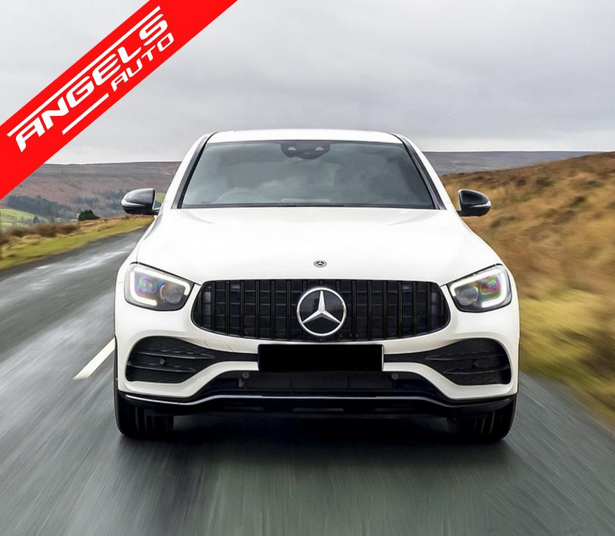 Grila compatibila cu Mercedes GLC X253 C253 Facelift (2020-Up) GTR Panamericana Design Negru - imagine 7