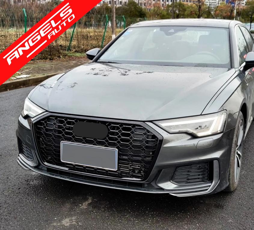 Grila Bara Fata compatibila cu Audi A6 C8 4K (2018-) RS6 Design - imagine 6