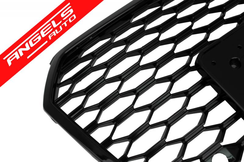 Grila RS compatibila cu Audi A7 4G Facelift (2015-2017) RS7 Design Negru Lucios - imagine 3