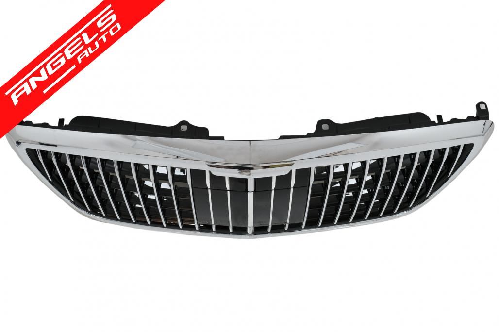 Grila compatibila cu Mercedes S-Class W222 X222 (2014-up) Vertical Design Crom - imagine 2