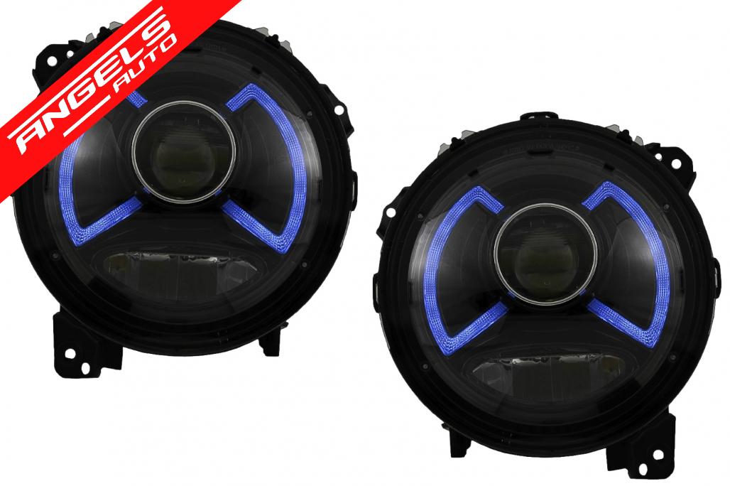 Faruri LED compatibile cu Jeep Wrangler IV JL/JLU (2018-Up) - imagine 3