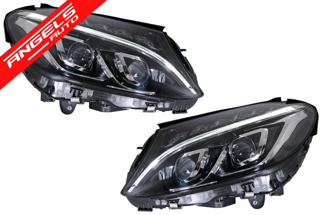 Faruri compatibile cu Mercedes C-Class W205 S205 A205 C205 (2014-2018) FULL LED