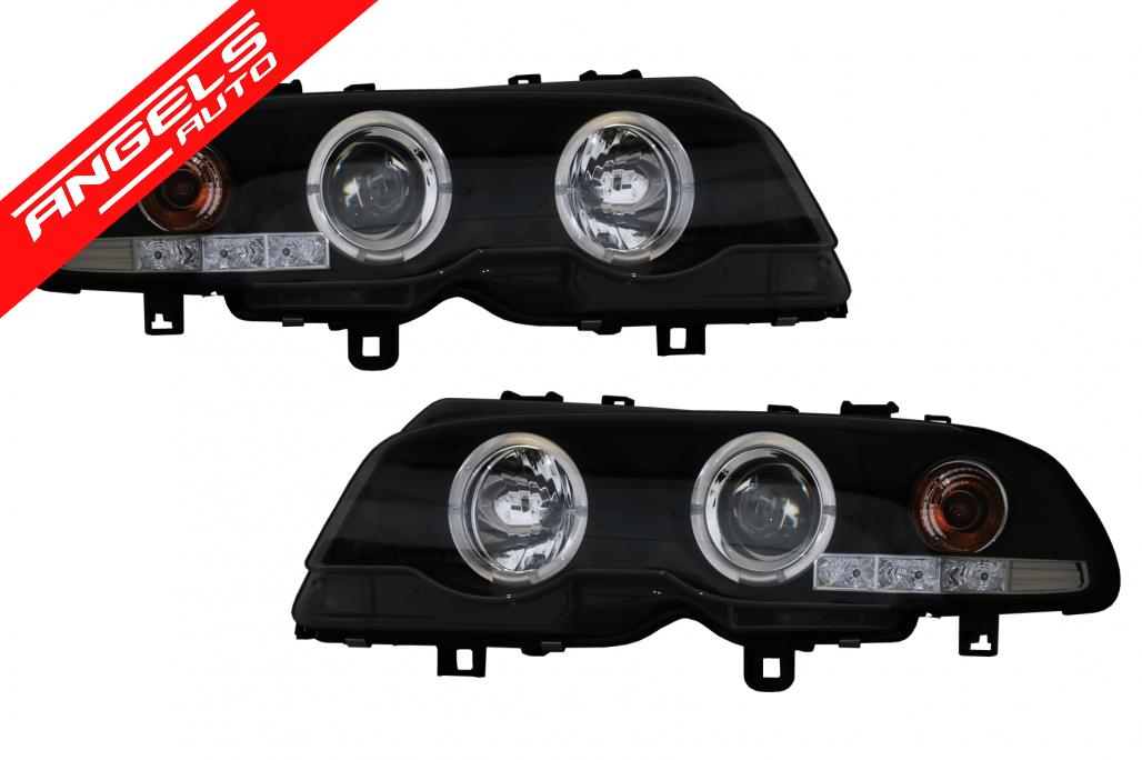 Faruri compatibile cu BMW 3 Series E46 Coupe Cabrio (04.1999-03.2003) Angel Eyes - imagine 3