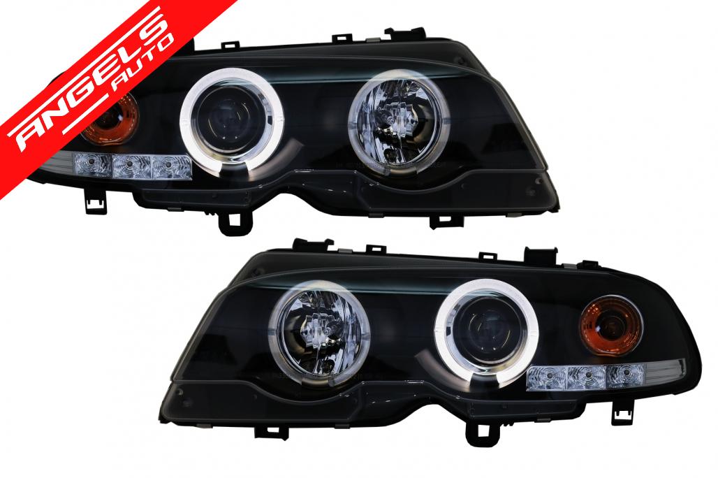 Faruri compatibile cu BMW 3 Series E46 Coupe Cabrio (04.1999-03.2003) Angel Eyes
