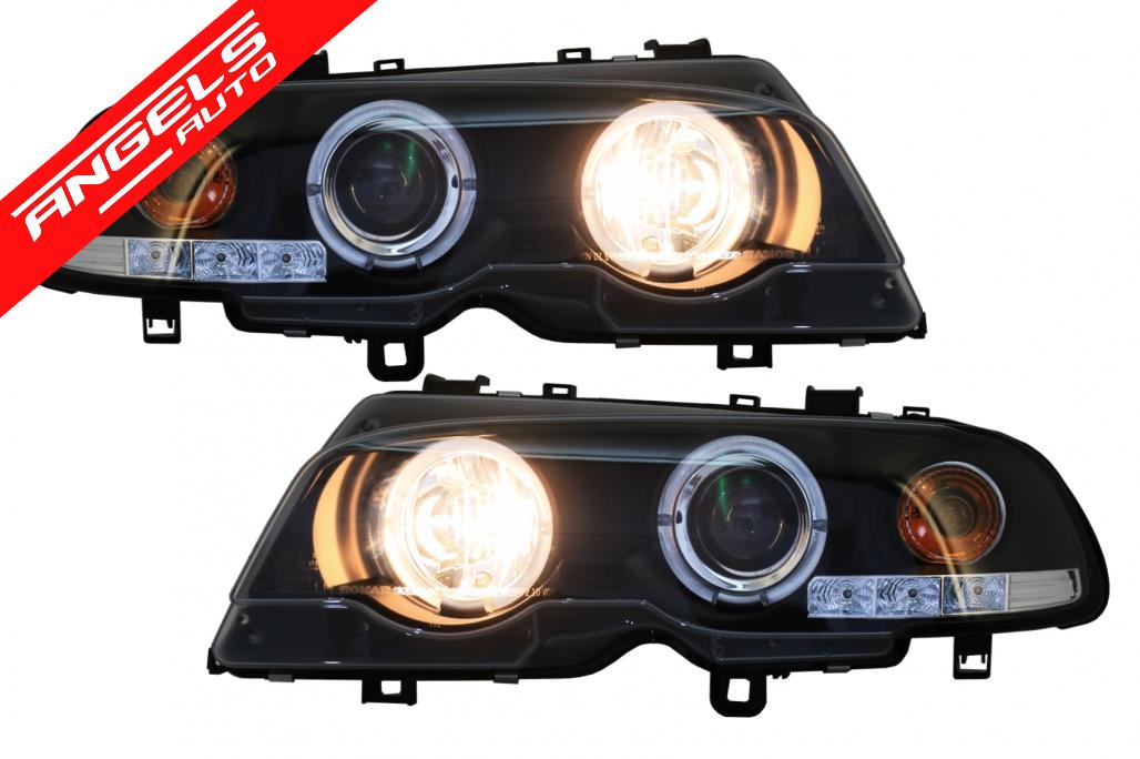 Faruri compatibile cu BMW 3 Series E46 Coupe Cabrio (04.1999-03.2003) Angel Eyes - imagine 5