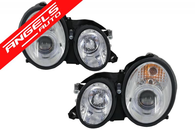 Faruri compatibile cu Mercedes W208 C208 CLK (1997-2002) 2 SLR Crom