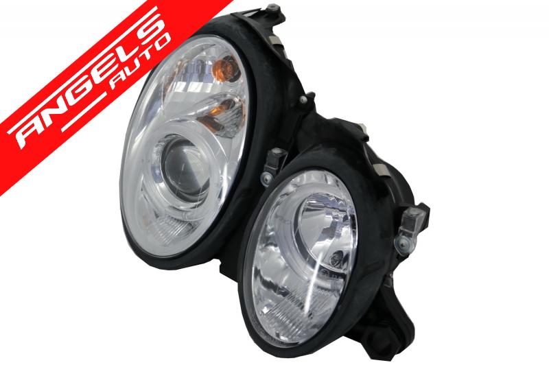 Faruri compatibile cu Mercedes W208 C208 CLK (1997-2002) 2 SLR Crom - imagine 2