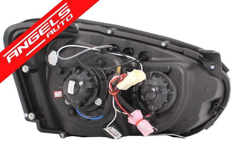 Faruri compatibile cu Subaru Impreza II GD (2003-2005) Fundal Negru Angel Eyes - imagine 7