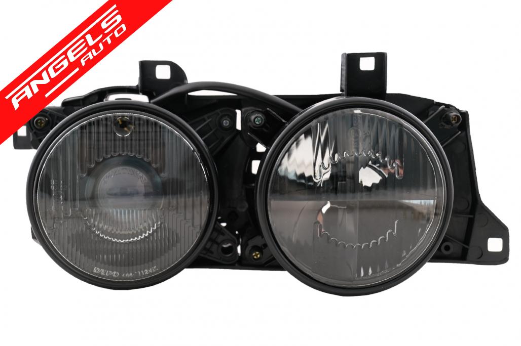 Faruri compatibile cu BMW Seria 7 E32 (1988-1995) Seria 5 E34 (1989-1996) Fumuriu - imagine 2