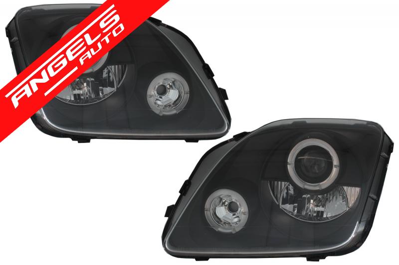 Faruri compatibile cu Honda Prelude (1997-2001) Angel Eyes Black