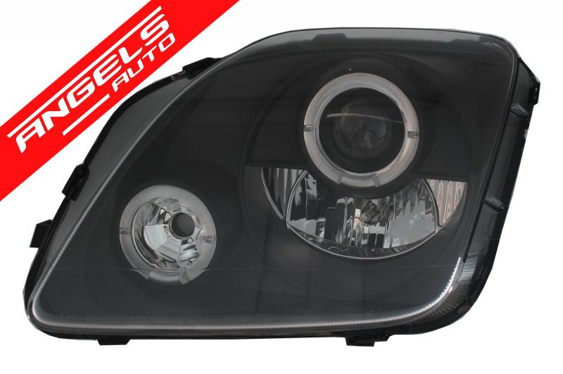 Faruri compatibile cu Honda Prelude (1997-2001) Angel Eyes Black - imagine 5