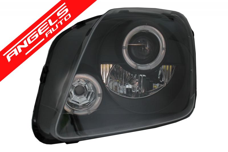 Faruri compatibile cu Honda Prelude (1997-2001) Angel Eyes Black - imagine 4