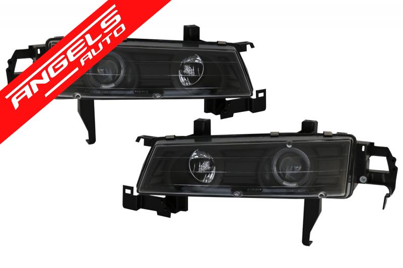 Faruri compatibile cu Honda Prelude (02.1992-1996) Angel Eyes Negru - imagine 4