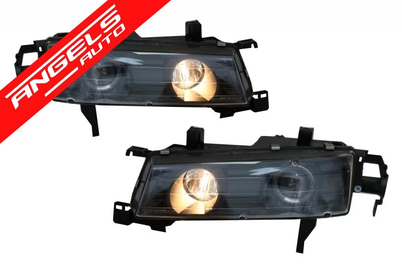 Faruri compatibile cu Honda Prelude (02.1992-1996) Angel Eyes Negru
