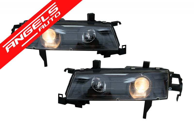 Faruri compatibile cu Honda Prelude (02.1992-1996) Angel Eyes Negru - imagine 2