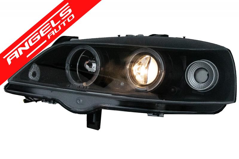 Faruri compatibile cu Opel Astra G (09.97-02.04) ANGEL EYES BLACK - imagine 3