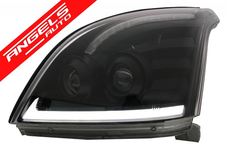 Faruri LED BAR compatibile cu Toyota Land CruiserFJ120 03-09 Negru Semnal Dinamic - imagine 4