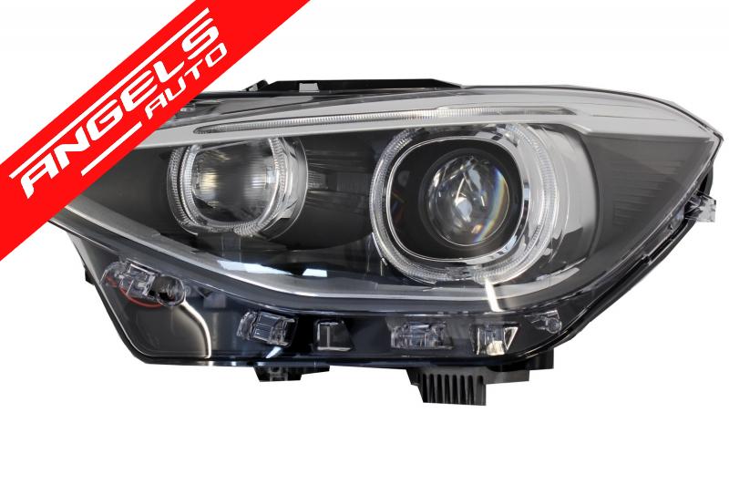 Faruri compatibile cu BMW F20 F21 (2011-2014) LED DRL Angel Eyes Negru - imagine 4