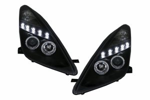 Faruri LED compatibile cu Toyota Celica T230 (1999-2005) Angel Eyes Negru