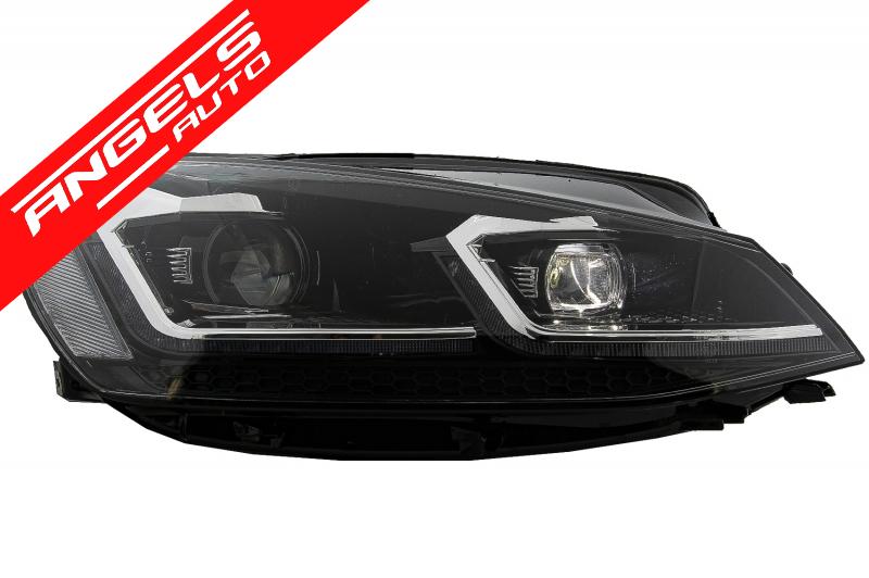 Faruri W compatibile cu Golf 7.5 VII Facelift (2017-up) cu Semnal Dinamic - imagine 4