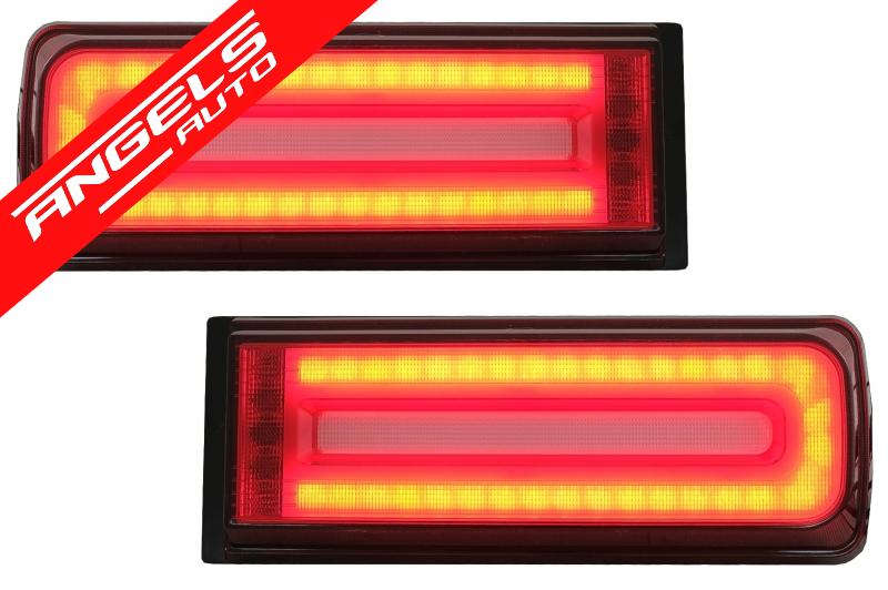 Stopuri Full LED compatibile cu Mercedes G-Class W463 (2008-2017) Facelift 2018 Look LED Dinamic - imagine 2