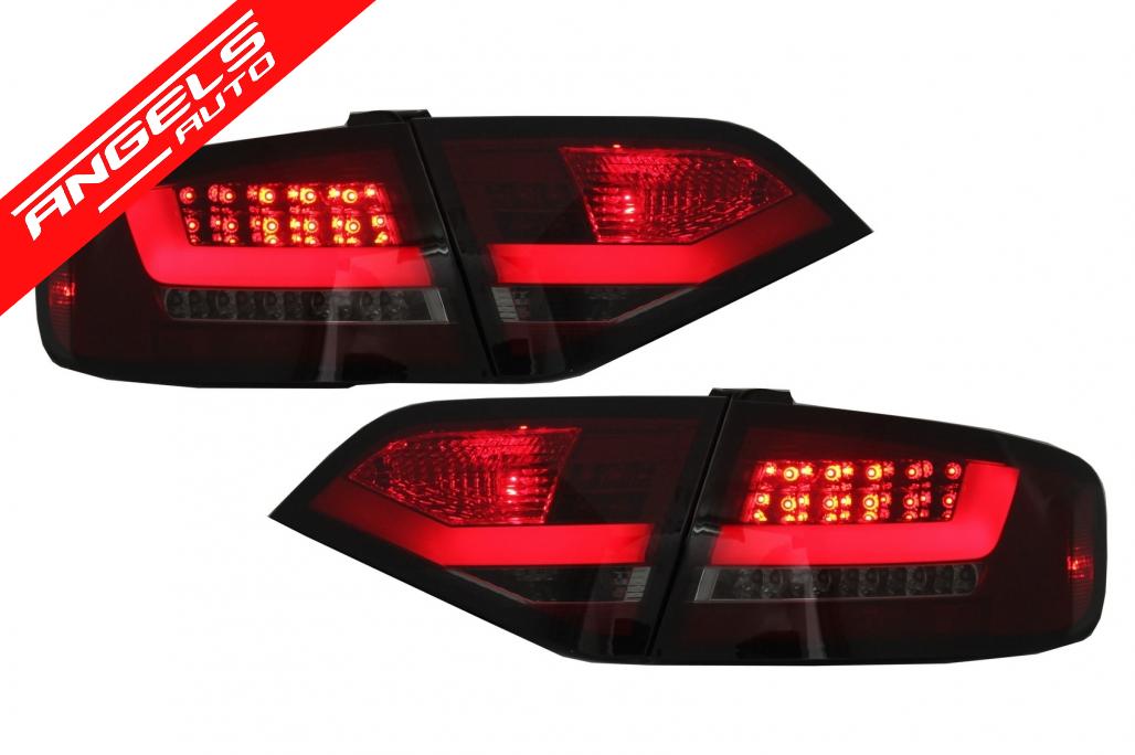 Stopuri compatibile cu Audi A4 B8 Sedan Limousine (2008-2011) Rosu Fumuriu LED