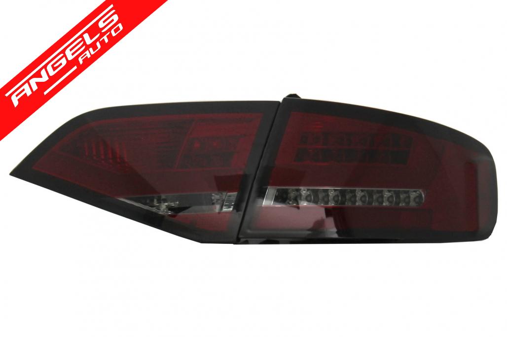 Stopuri compatibile cu Audi A4 B8 Sedan Limousine (2008-2011) Rosu Fumuriu LED - imagine 3