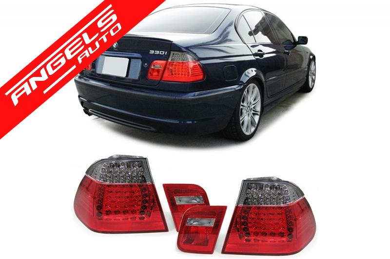 Stopuri compatibile cu BMW Seria 3 E46 Sedan (05/1998-08/2001) LED Rosu-Negru - imagine 8