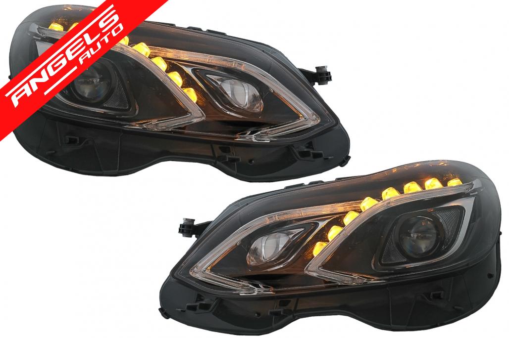 Faruri compatibile cu Mercedes E-Class W212 (2013-2016) LED Xenon Facelift Design - imagine 4