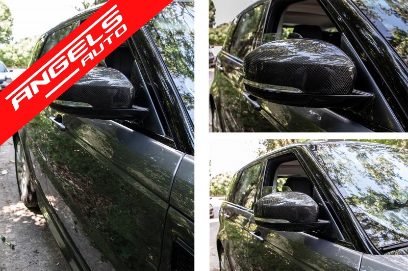 Capace oglinzi Carbon compatibile cu Range ROVER Vogue L405 Sport L494 Discovery V - imagine 5