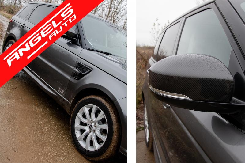 Capace oglinzi Carbon compatibile cu Range ROVER Vogue L405 Sport L494 Discovery V - imagine 6