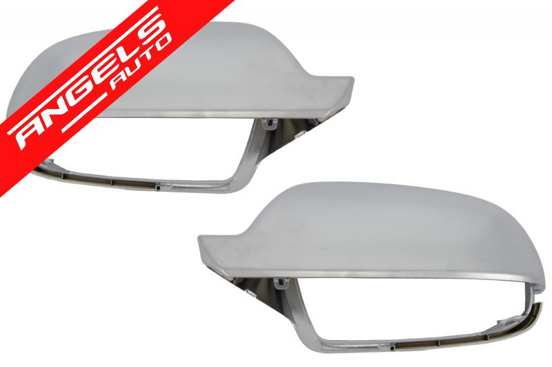 Capace Oglinzi compatibile cu Audi A5 8T A3 8P A4 B8.5 Aluminiu fara Side Assist