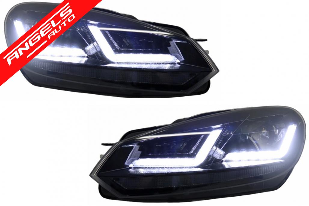 Faruri compatibile cu VW compatibile cu Golf 6 VI (2008-2012) Negru Osram LEDriving Dinamic - imagine 2