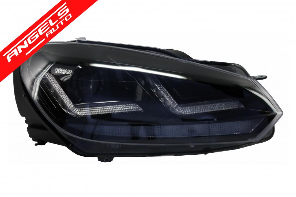 Faruri compatibile cu VW compatibile cu Golf 6 VI (2008-2012) Negru Osram LEDriving Dinamic - imagine 4