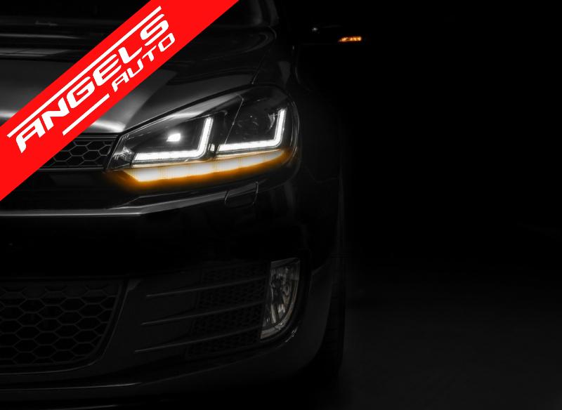 Faruri Osram LED compatibile cu VW Golf 6 (2008-2012) Negru LEDriving Semnal Dinamic - imagine 7