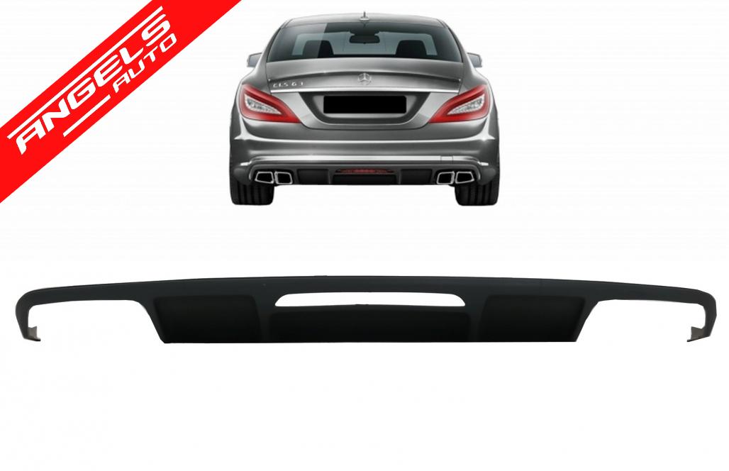 Difuzor compatibil cu Mercedes CLS Sedan W218 2011-2017 pentru bara AMG Sport Line - imagine 6