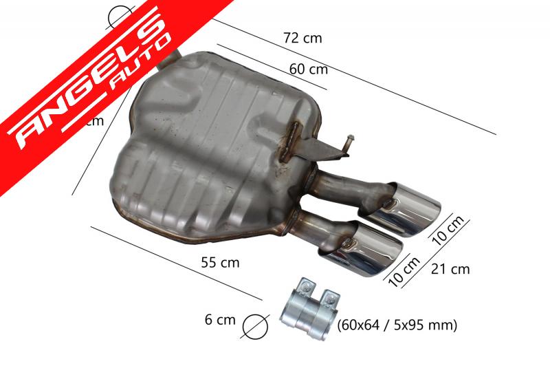 Difuzor bara spate compatibil cu Audi A8 D4 (2015-2017) S8 Design cu Tobe - imagine 5