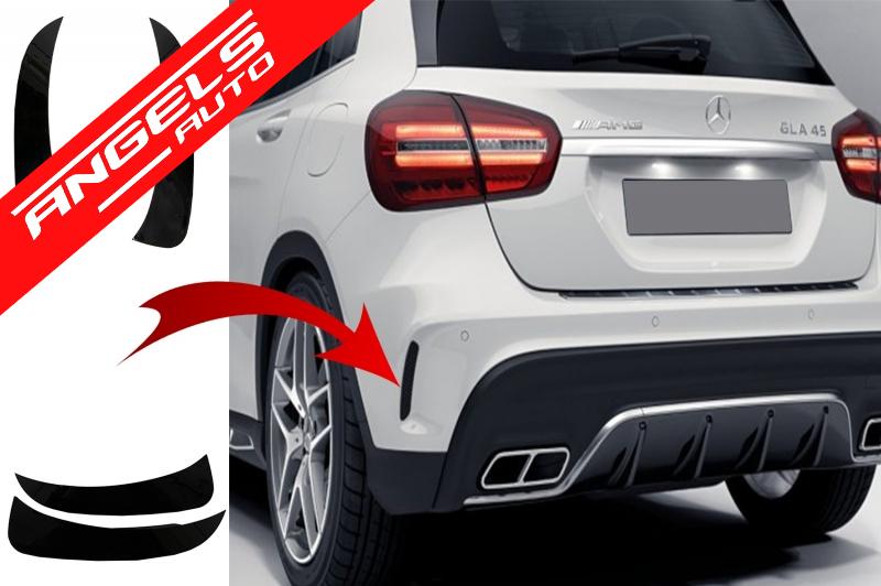 Ornamente bara spate compatibile cu Mercedes GLA X156 GLA250 GLA45 (2014-up) Negre - imagine 6