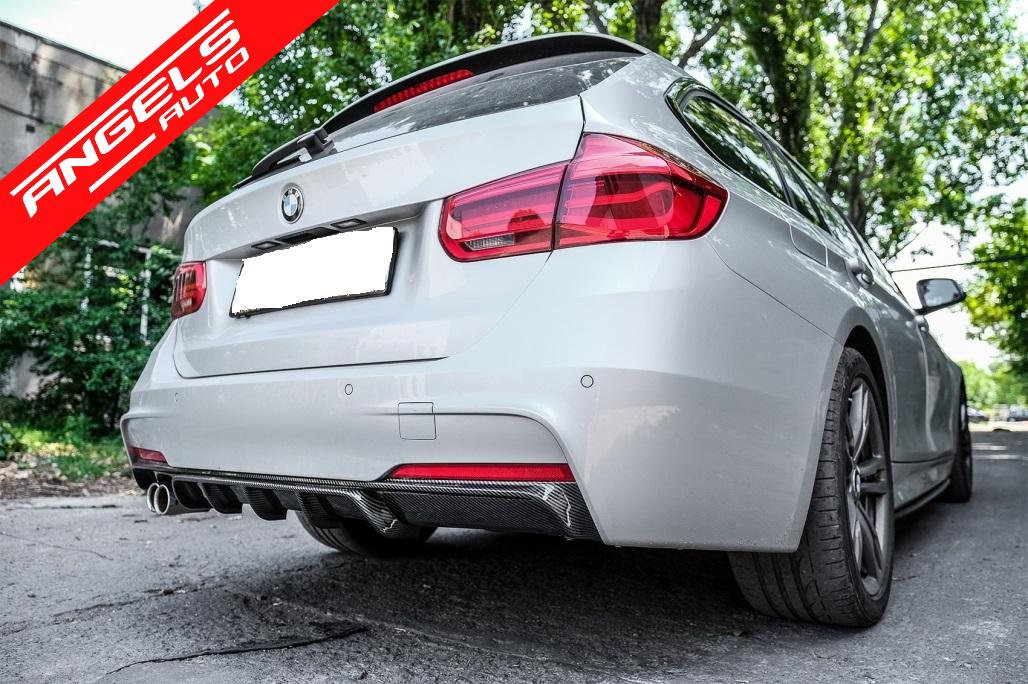 Difuzor Bara Spate compatibil cu BMW Seria 3 F30 F31 (2011-up) M Performance - imagine 7